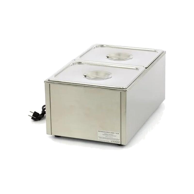 Bain-marie électrique professionnel - 2 x GN 1/2 - avec robinet de vidange - Bacs GN inclus | Maxima_3