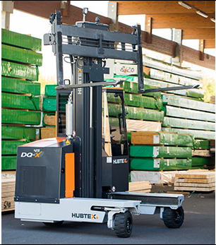 Chariot industriel HUBTEX DQX avec capacités de charge jusqu'à 4,5 tonnes