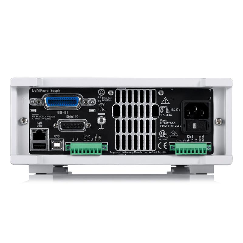 NGM202 - Alimentation numérique DC 2 quadrants 2 voies - 120 W faible bruit avec multimètre intégré et interfaces multiples_3