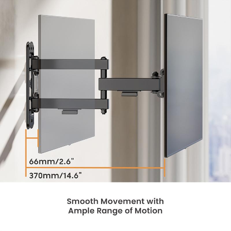 VALUE Bras TV mural, 3 axes, 13-43 pouces, jusqu'à 20 kg_3