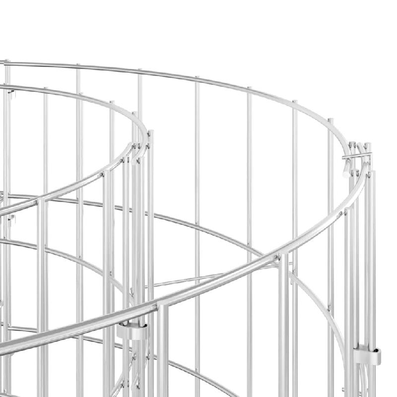 Vidaxl poteau à gabion circulaire acier galvanisé ø50x50 cm 152015_3