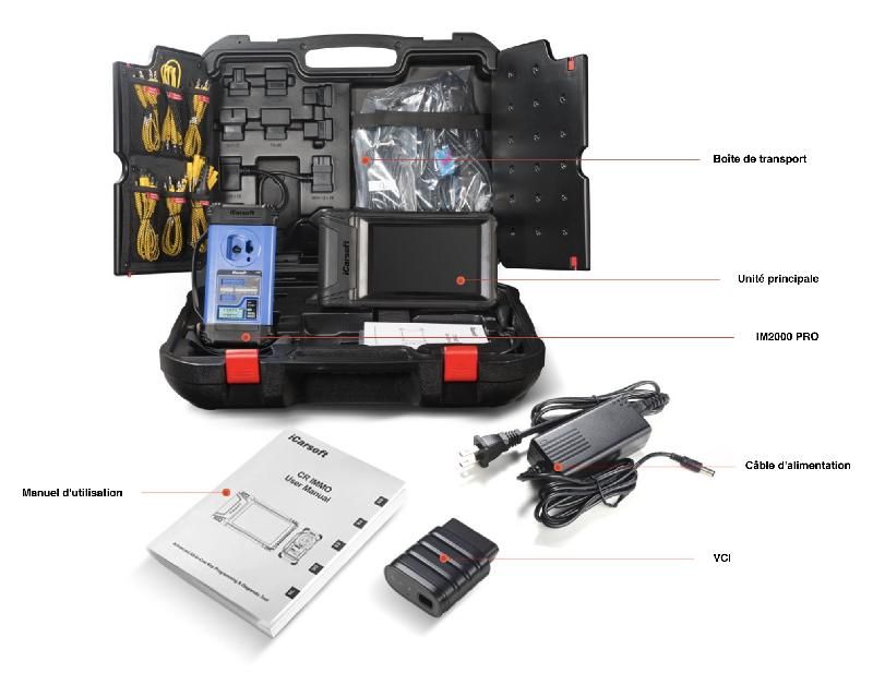 Valise diagnostic automobile multimarques icarsoft cr immo - programmation clés_3