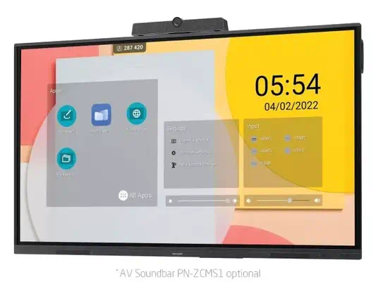 Sharp PN-L752B tableau blanc interactif 190,5 cm (75