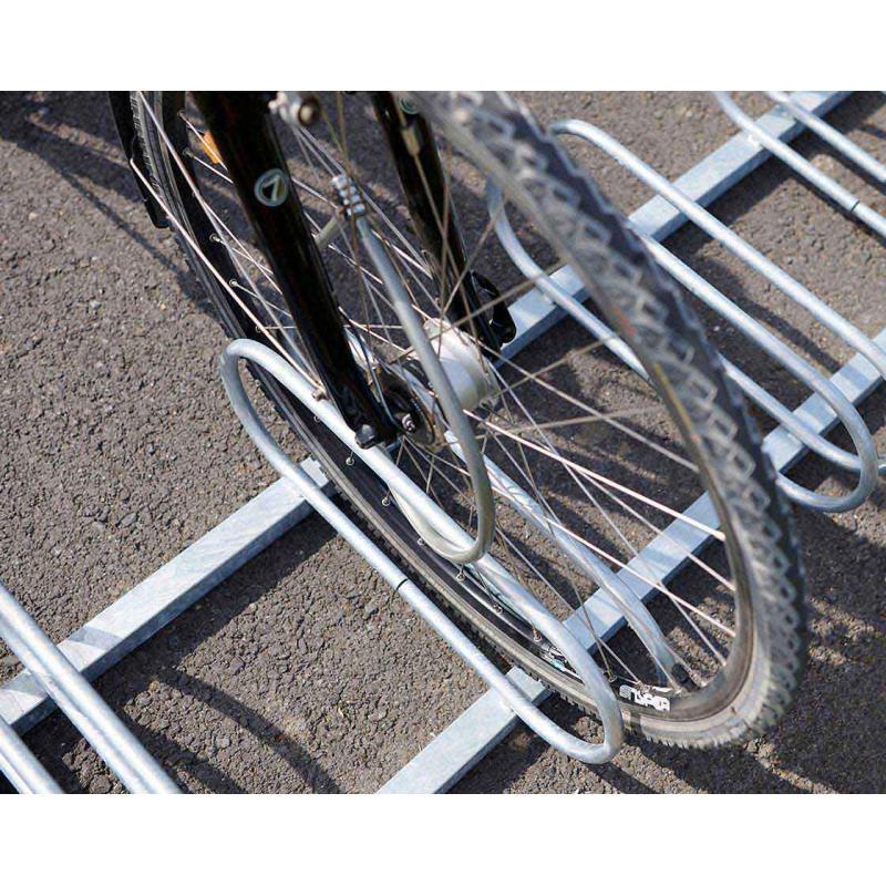 Support cycles éco 5 places en tube acier 35x35mm et Ø 16mm_3