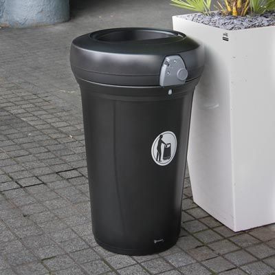 Pacifique - Poubelle publique Glasdon - 130 litres - Design contemporain, robuste et résistant_3