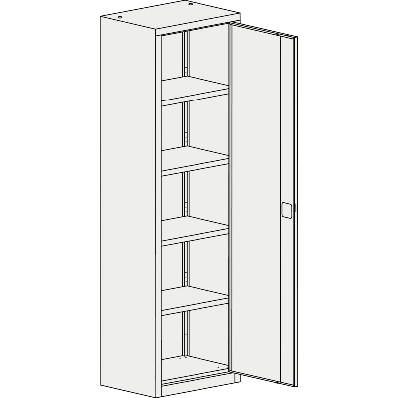 Armoire de bureau à portes battantes - stockage de documents - dimensions variées - certifications GS et TÜV Rheinland_3