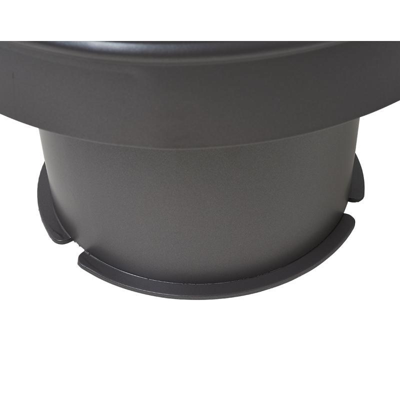 Corbeille publique Cévennes 60 litres - Réf : 208201.Gpro - Structure en acier avec seau intérieur électrozingué_3