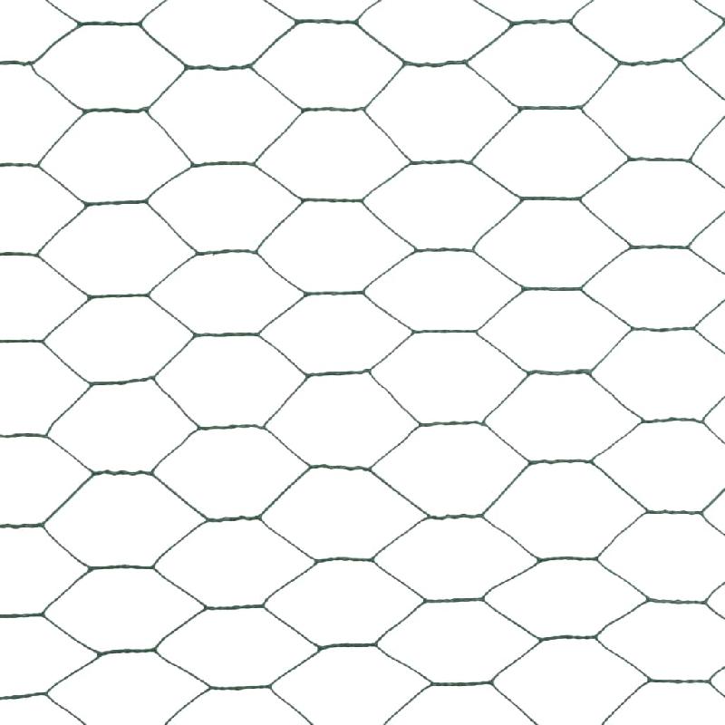 Vidaxl grillage acier avec revêtement en pvc 25x1,5 m vert 143261_3