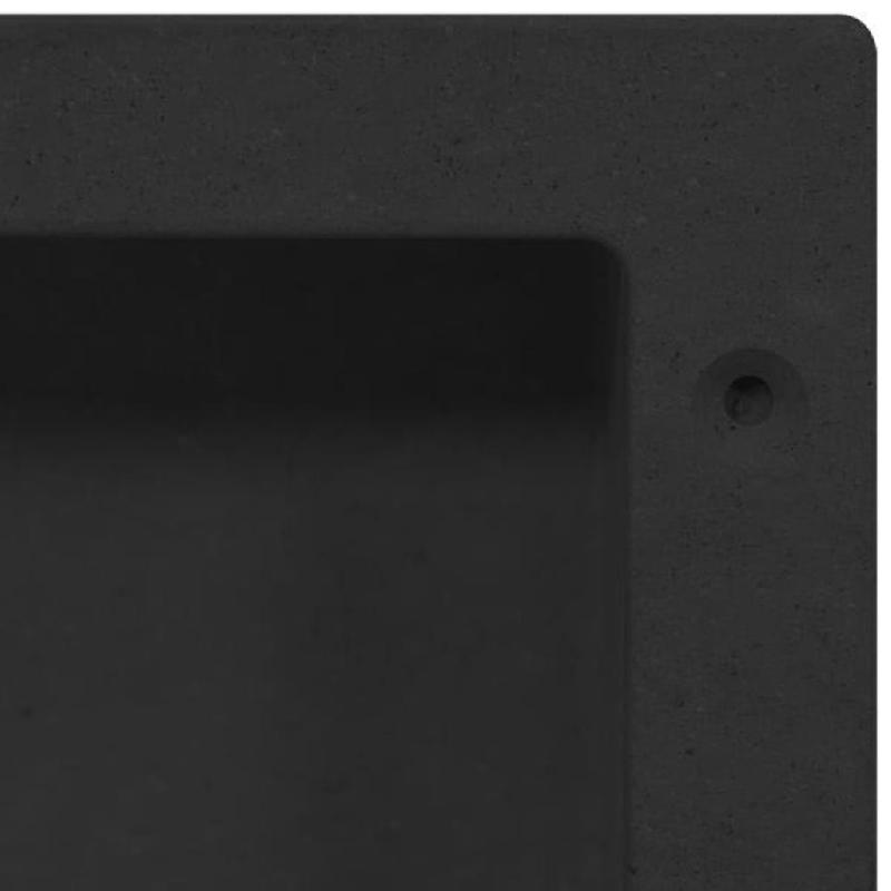 Vidaxl niche de douche noir mat 41x36x10 cm 151391_3