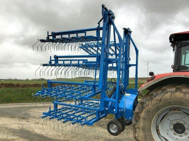 Herse étrille NC 12.0m JM - Occasion - Largeur 12m, repliage hydraulique, dents 7mm_3