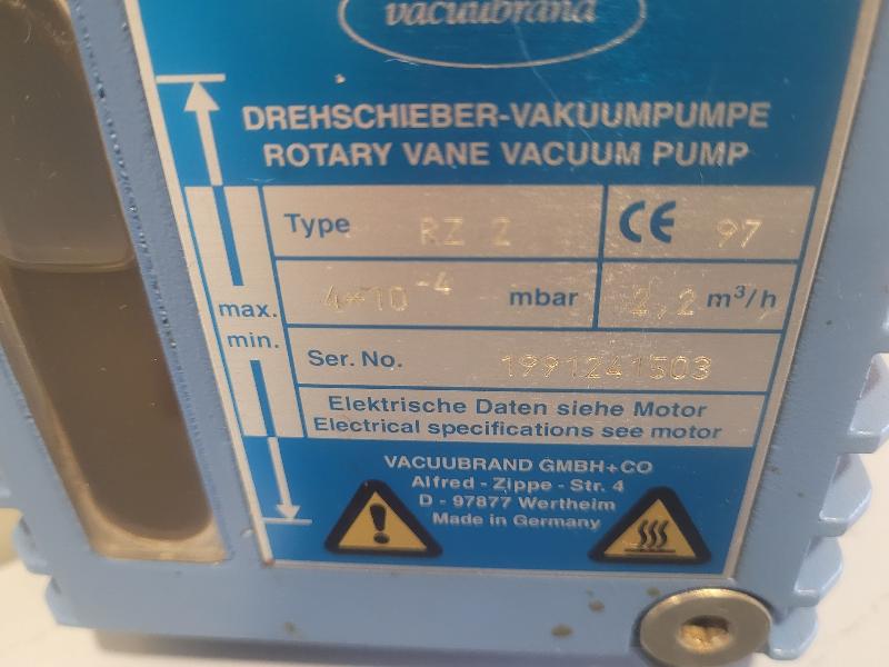 Pompe à vide à palette vacuubrand rz2 (rz 2)_3