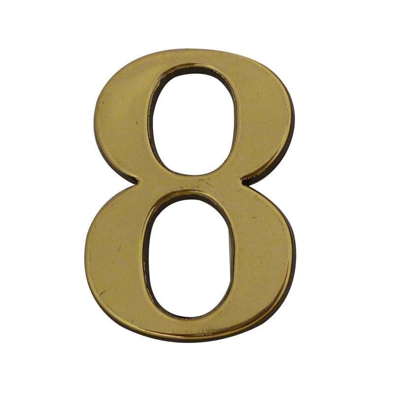 Chiffre autocollant doré - 8_3