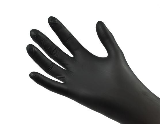 GANTS usage unique NITRILE noir tres resistant premium boite de 100 mediprotec (isognn365)_3