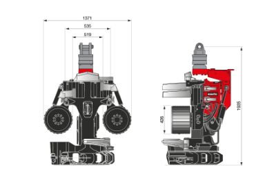 S92 - Tête d'abattage Komatsu - Largeur max. 1371 mm - Construction robuste et polyvalente_3