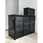 Comptoir pour magasin - Métal & Bois - Longueur 1,70m - Plateau en bois massif - Personnalisable_3