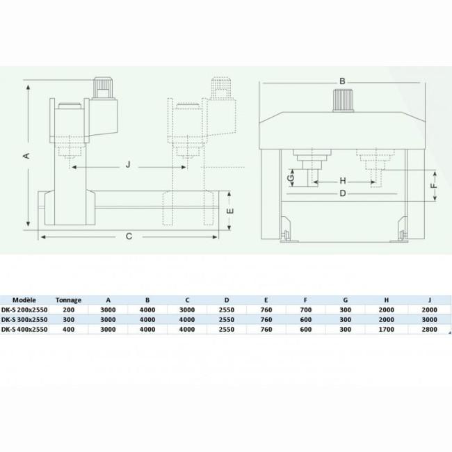 Presse hydraulique à redresser ADFORM - PR 200-300-400 - Puissance jusqu'à 4000 kN_3