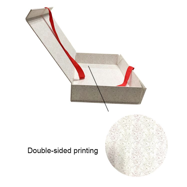 Boîte cadeau en carton pliable - Surface douce magnétique - Papier d'art imprimé - Zeal-x - 38.4*24*7 cm_3