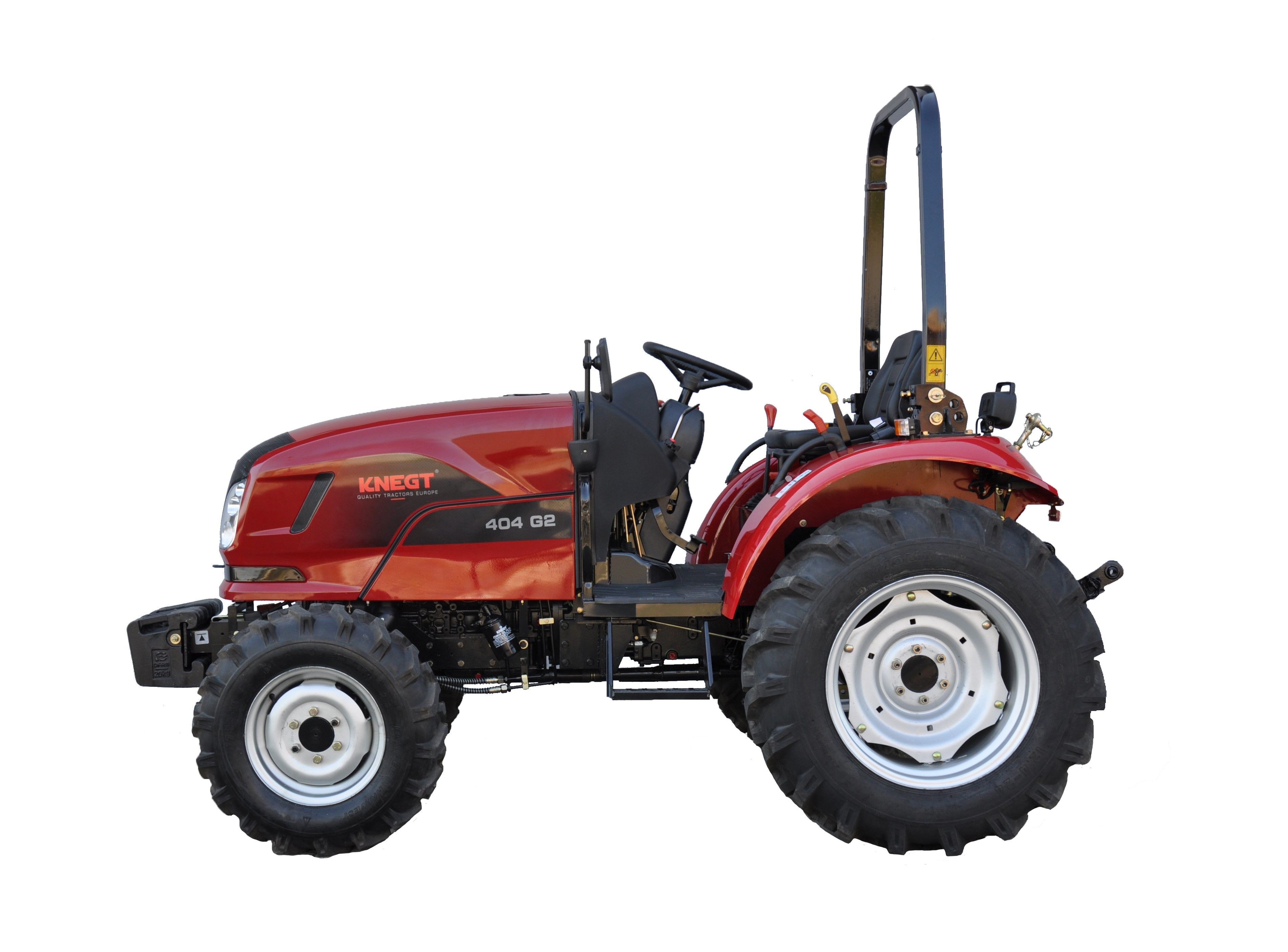 Tracteur avec pneus de gazon optionnels et marquage CE