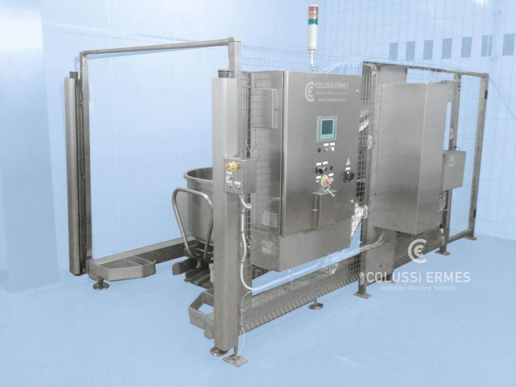 Laveuses industrielles alimentaires Colussi Ermes - Lavage planétaires automatisé - 20 planétaires/heure_3