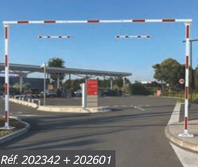 Portique limiteur d'accès universel fixe - Traverse coulissante et hauteur réglable de 2,2 à 4,5 m_3