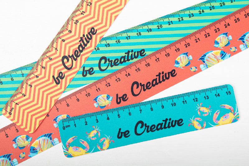 Règle personnalisée en plastique souple - 30 cm - impression quadri UV LED_3