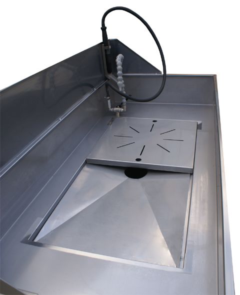 Fontaine de dégraissage bio - Détergent Top Cleaner 140 Bio Power - Charge 80 kg - Inox 304 - Dimensions 1450x600x1235 mm_3