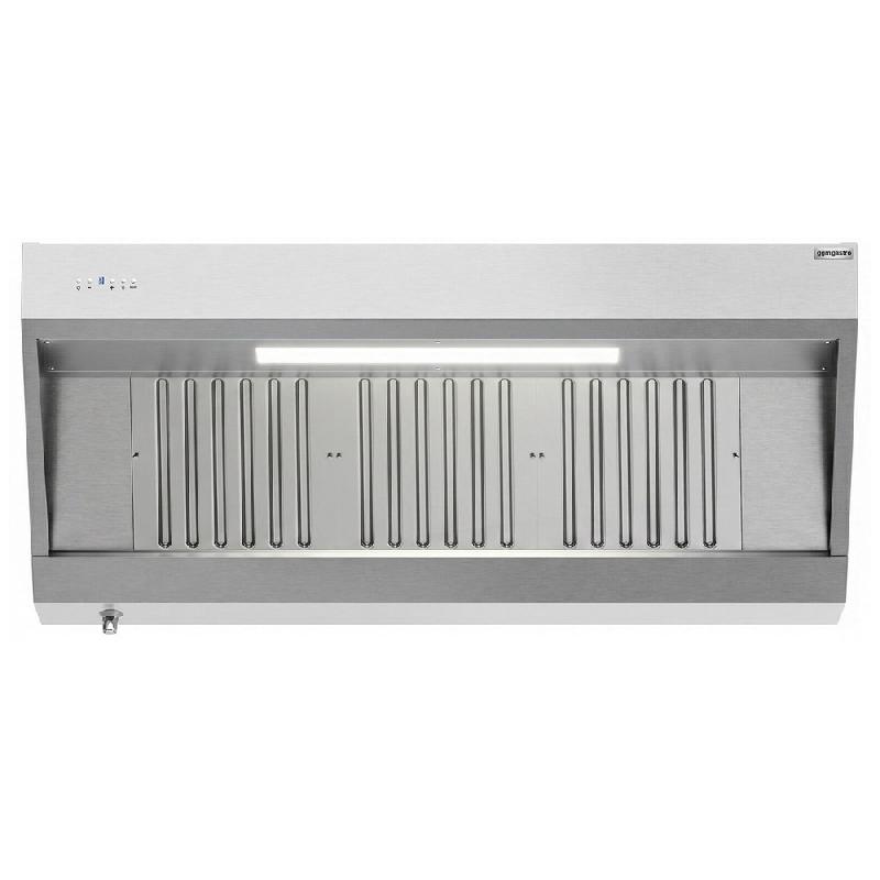 Hotte murale inox 1m60 avec moteur, régulateur, filtre et éclairage | Profondeur 900 mm_3