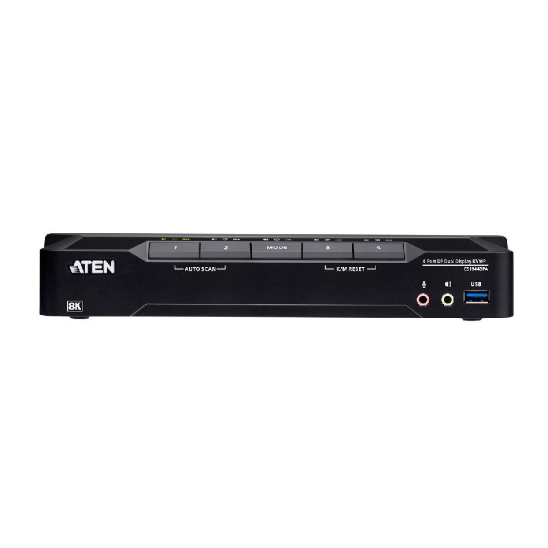 ATEN CS1944DPA Commutateur KVMP à 4 ports USB 3.0, DisplayPort 8K, double écran_3