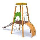 Structure Vigie 3 à 12 ans en bois lamellé-collé traité en autoclave classe IV, panneau de coffrage, polyéthylène, acier inoxydable et corde en polyester multifilament_3