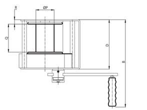 RGL Treuil avec engrenage cylindrique et roue libre - Rema Holland B.V - câble 4 à 6 mm, frein automatique et manivelle réglable_3