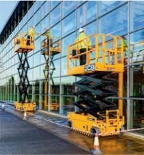 Plateforme élévatrice électrique JCB avec rayon de braquage court