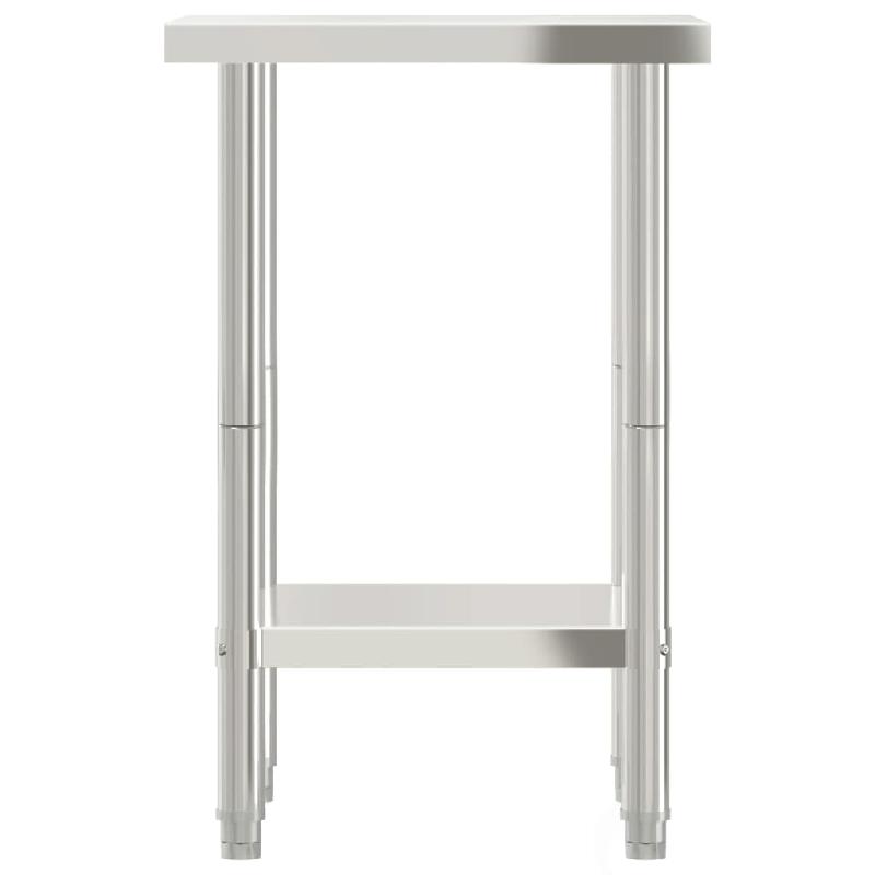 Vidaxl table de travail de cuisine 55x55x85 cm acier inoxydable 376453_3