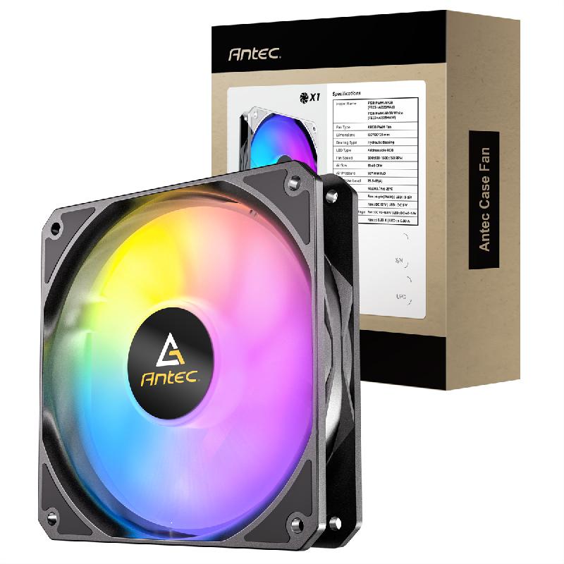 Antec p12r pwm argb reverse ventilateur de boîtier pc, noir_3