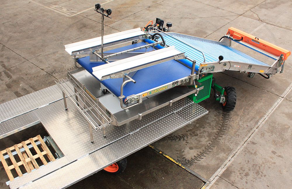 Récolteuse de légumes 8300 Herbex - Ortomec SRL - moteur 50 CV - largeur de tête 130 à 180 cm - multifonctionnelle et robuste_3