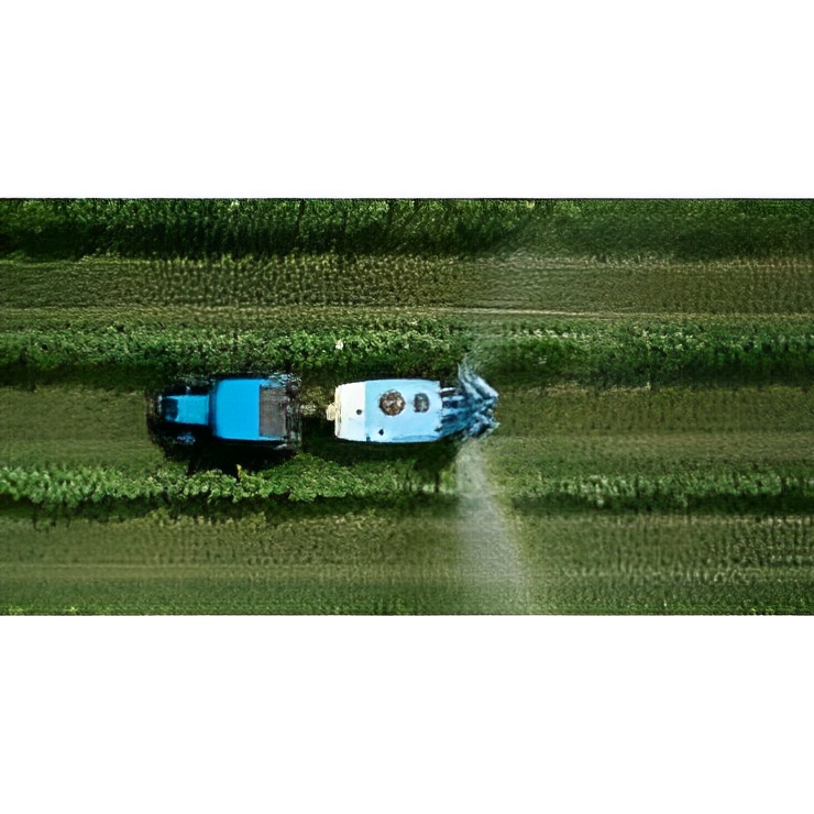 Tracteur agricole compact Landini avec pneus arrière de 24 pouces