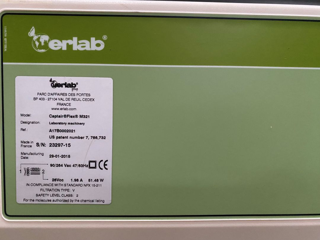 Hotte d'aspiration professionnelle pour laboratoire pharmaceutique d'occasion