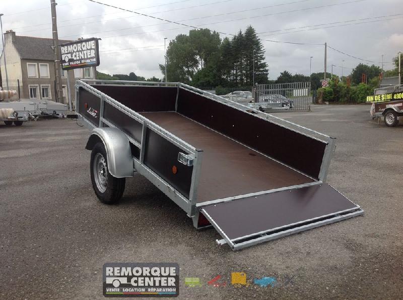Remorque polyvalente renforcée en bois Lider - 1 essieu freiné - PTAC 750 Kg - 251 x 133 cm - Reference MT3519-35-2_3