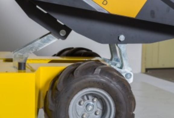 Dumper à moteur 24V/3000 watt avec roues directionnelles