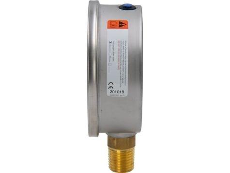 G4040L, Manomètre, 100 mm  Face,  Raccordement Vertical, Bain de glycérine, 1000 bar pression maximale_3