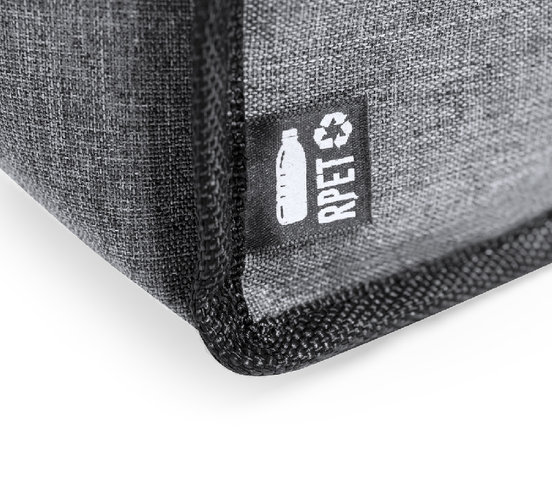 Sac isotherme en RPET - rembourrage PEVA - compartiments zippés - bandoulière réglable_3