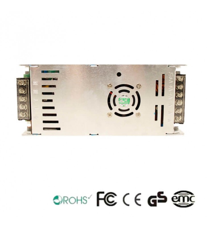 Alimentation 24V continu - 360W - 15A - IP20 - Référence 24V360W - Structure en aluminium - Certifications CE et ROHS_3