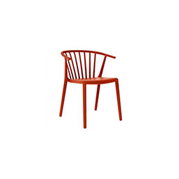 Chaise empilable en polypropylène - COOPER - fibre de verre anti-UV - plusieurs coloris et modèle recyclé_3