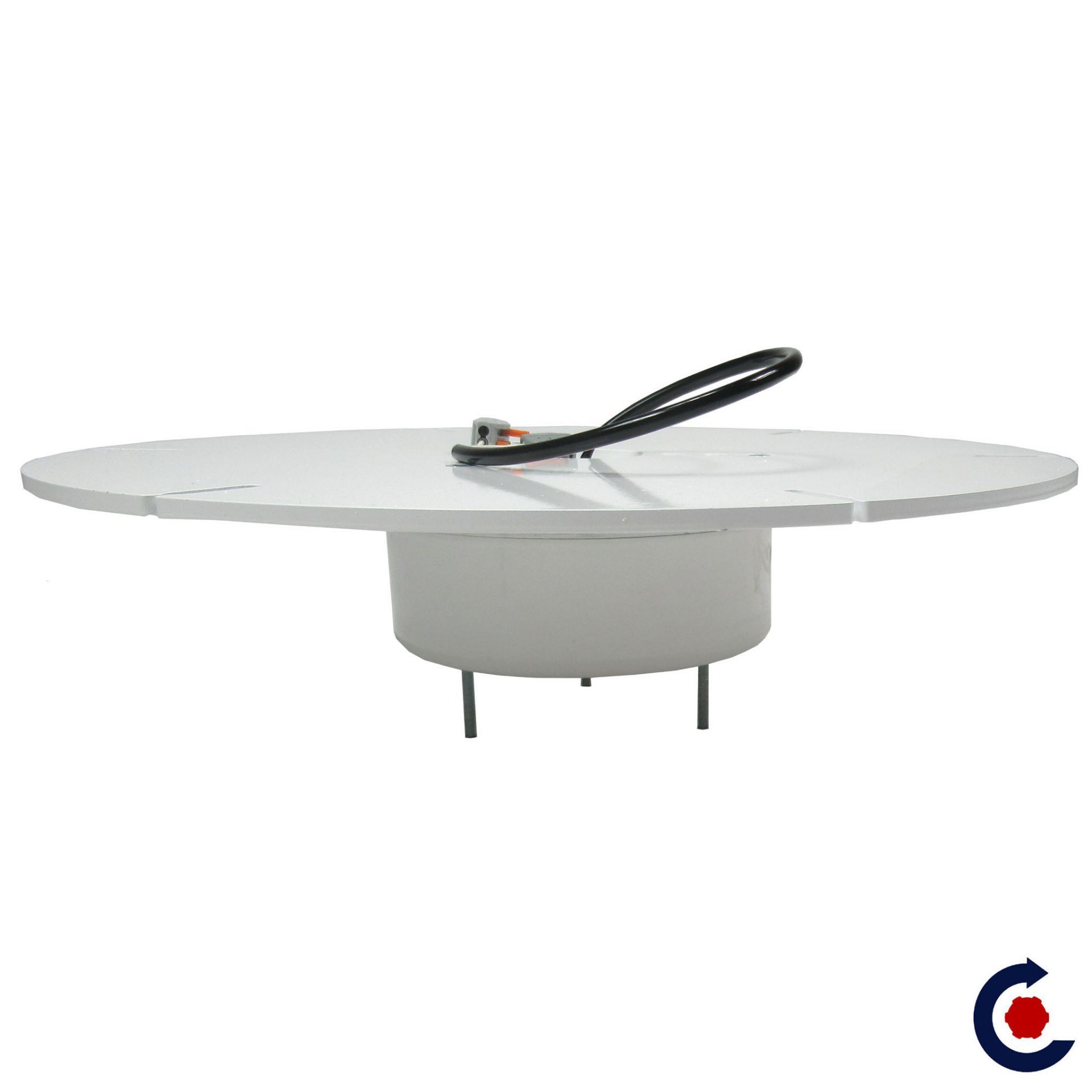 Plateau tournant avec prise pour éclairages ou écrans plats intégrée