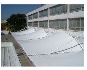 Préau 270m2 - 4 structures juxtaposées - 5 poteaux_3