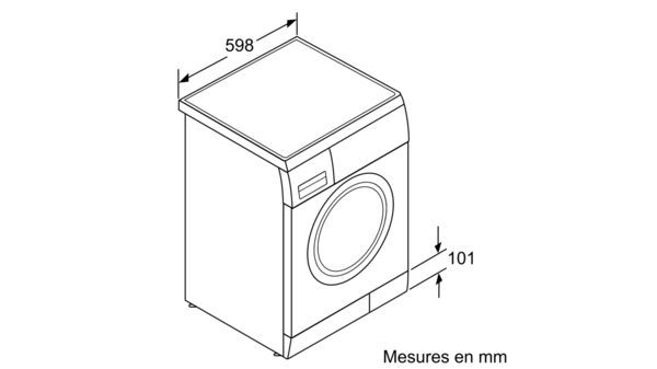 Wm14e270ff IQ100 lave-linge professionnel - BSH électroménager - 1400 trs/min - WaterPerfect - Classe énergétique A+++_3