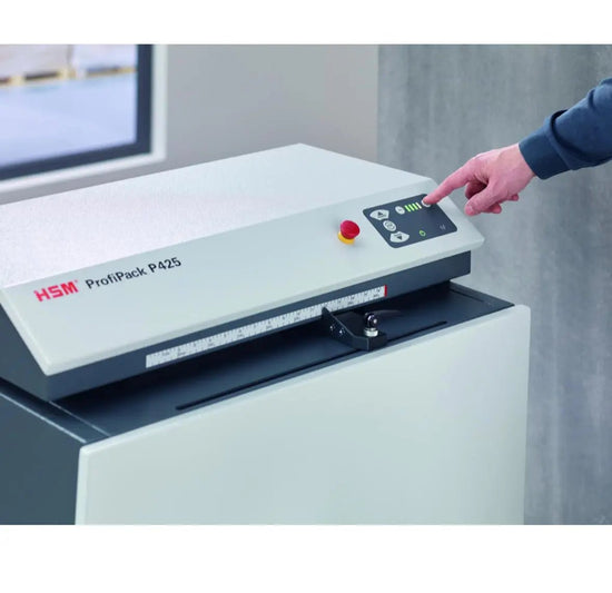 Matelasseur de carton haute performance 2000W -Débit horaire 80 kg/h - HSM ProfiPack P425_3