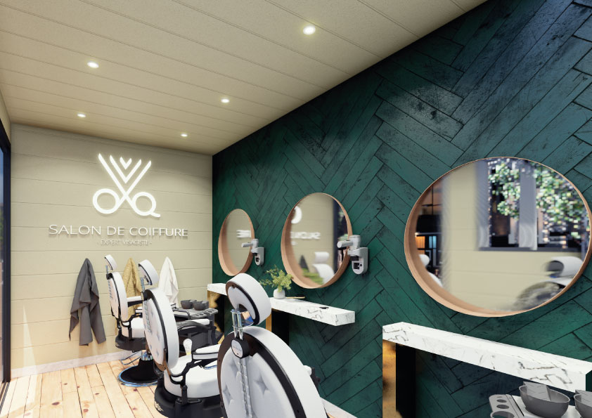 Tiny Pro - Salon de coiffure mobile personnalisable - Design moderne et élégant - 15m²_3