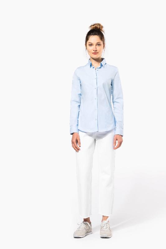 Chemise de travail femme en coton/élasthanne - manches longues - Réf: K530 - Kariban_3