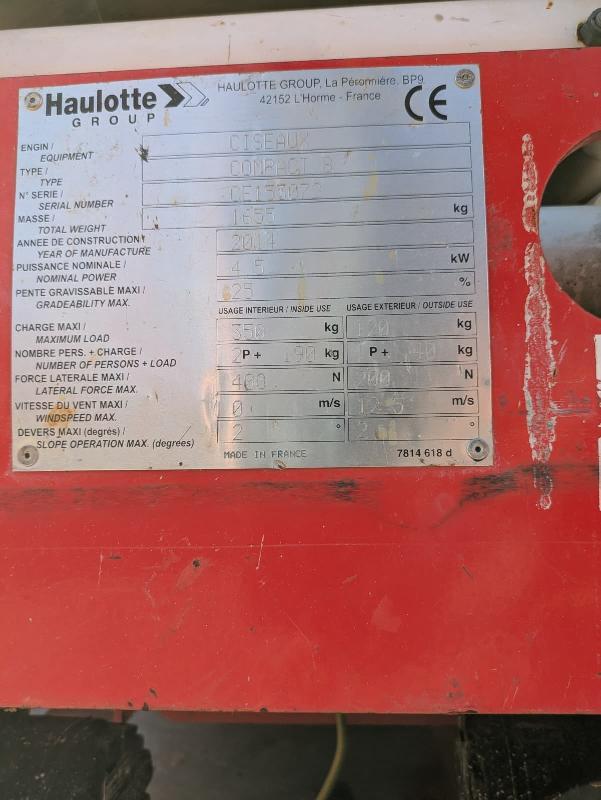 Nacelle ciseaux HAULOTTE compact 8 occasion_3
