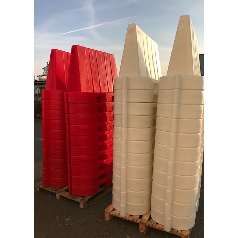 Séparateur de voie lestable et empilable - Lot de 22 - Polyéthylène haute densité - Fabrication française_3